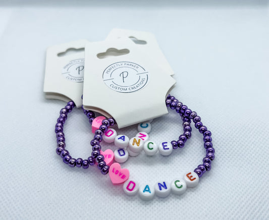 Purple Love Dance Bracelet